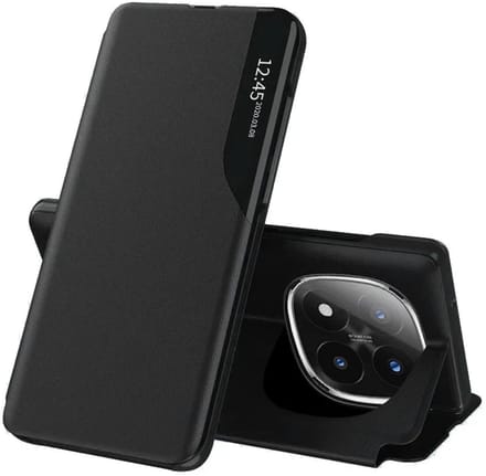 Hoesje geschikt voor Xiaomi Redmi Note 14 Pro Plus - Techsuit eFold Book Case - Zwart
