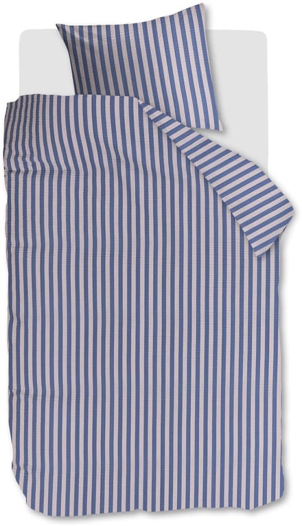 Beddinghouse Veya dekbedovertrek - Eenpersoons - 140 x 200/220 cm - Blauw