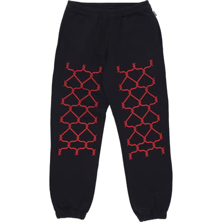 Heren Joggingbroek Net Sweatpant Zwart