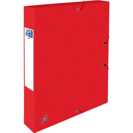Elba elastobox Oxford Top File+ rug van 4 cm, rood