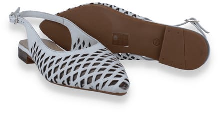 Double Heart Dames Slingback Ecru | Beige | Maat: 36