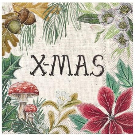 Servet "Beautiful X-Mas" - 20 stuks