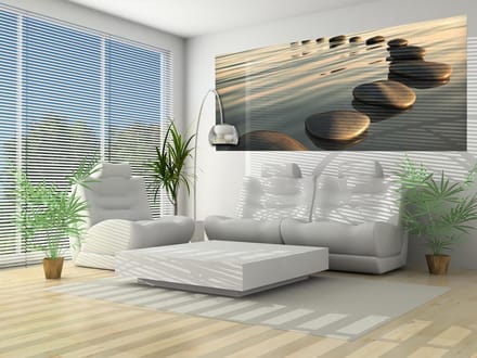 Stones Ripples Zen Photo Wallcovering