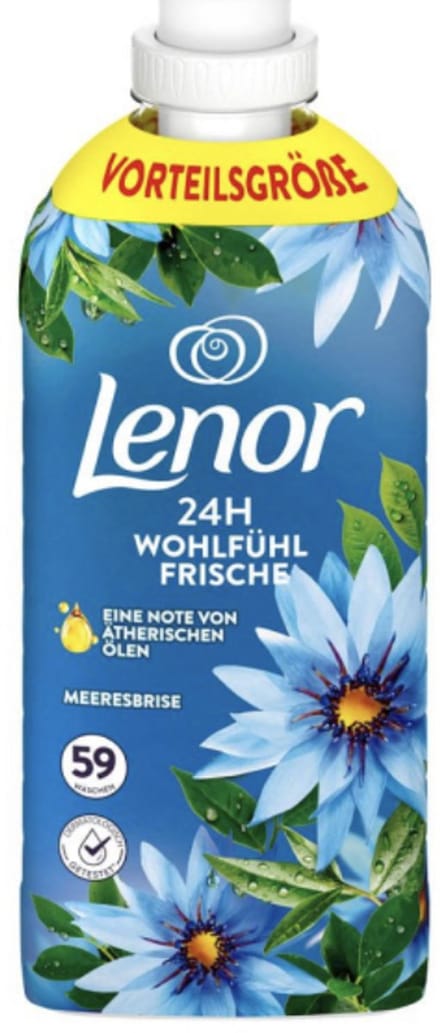 1x59 wasbeurten Lenor zeebries vloeibare wasverzachter