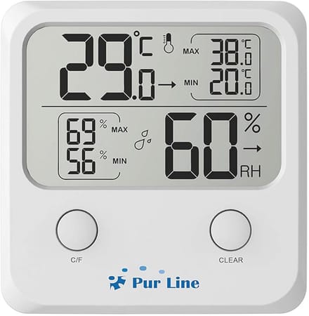 Binnenweerstation met Digitale Thermometer en Hygrometer - Temperatuur en Vochtigheid Trendindicator