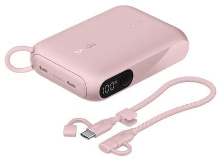 Belkin BoostCharge power bank - with display - 24 pin USB-C - 20 Watt - 10000 mAh