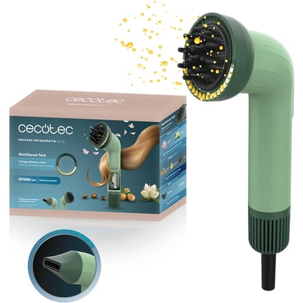 Cecotec IoniCare Dry&Keratin Olive 1200W ionische haardroger groen NutriEssence