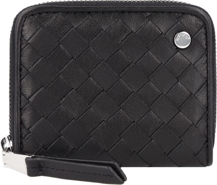 abro Piuma Portemonnee Leer 10.5 cm - Dames - Horizontaal - black-nickel