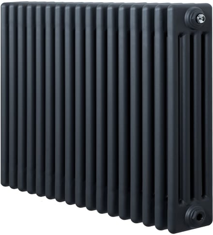Traditionele 4-kolom radiator - horizontaal - grijs - 600x785 mm