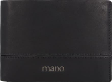 mano Don Romeo Portemonnee RFID Leer 13 cm - Jongens - Horizontaal - schwarz