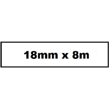Labeltape Quantore TZE-241 18 mm x 8 m wit/zwart