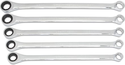 5-Delige XL Dubbele Ringsteeksleutelset Met Ratel, Metrisch (20-25 mm)
