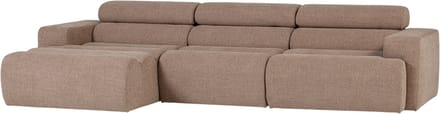 WOOOD Novi Chaise Longue Bank Links - Polyester - Taupe