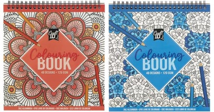 Creative Craft Group Mandala coloring book 21*20cm. 24s. 120g. BLUE