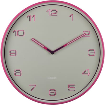 Karlsson wandklok lined numbers helder- Ø40cm