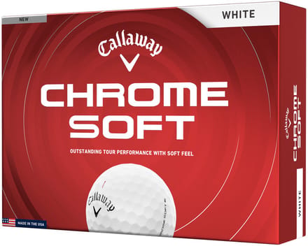 Callaway Chrome Soft Golfballen 2026 - Wit - 12 Stuks