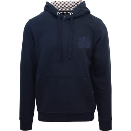 Aquascutum Herenlogo Hoodie (Marine)