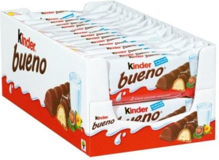 Kinder Bueno Original - Chocolade - Grootverpakking - 30 x 2 stuks