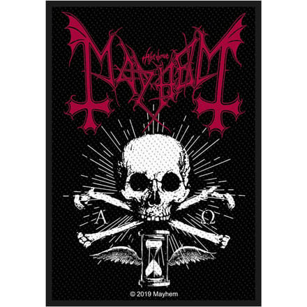 Mayhem Alpha Omega Daemon Unisex Patch - zwart/wit/rood - Standard
