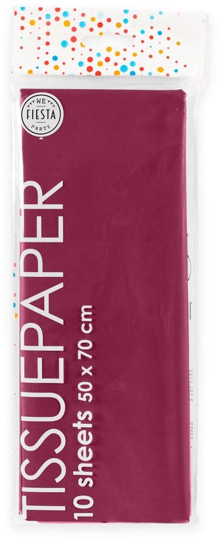 Globos - Tissue Paper 10 Sheets Bordeaux 50x70cm