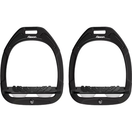 Groene Composiet Halve Grip Zwart/Zwart/Wit Stirrup Flex-On