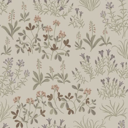 Boråstapeter Vliesbehang 5804 - Nordic Folks - Botanisch Beige - 53cm x 10.05m