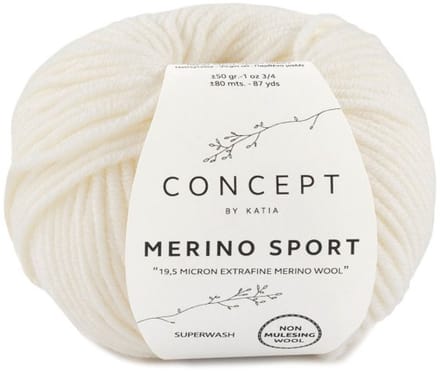 Katia Concept Merino Sport - 03 ecru - Wol Garen