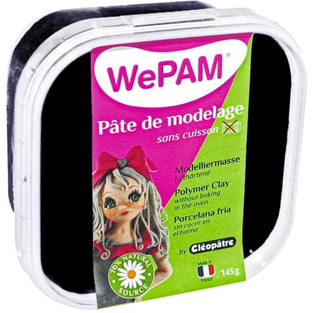 WePAM, luchtverharding Modelleerklei - Zwart