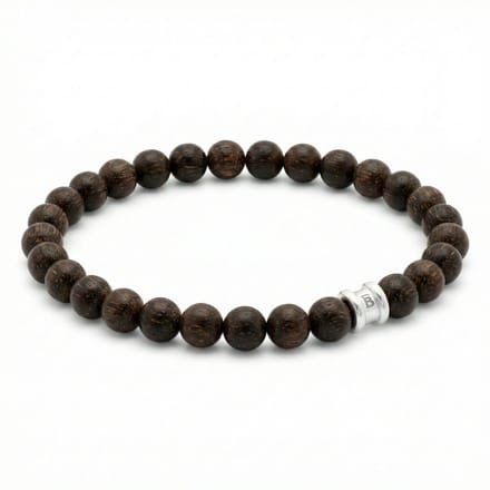 STEEL & BARNETT - Kralenarmband Heren - Essential - Matte Bronziet - Maat L