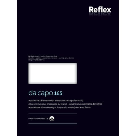Aquarelpapier da capo 24x32cm 165g/m2 blok 20 vel VF5004231