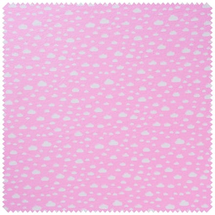 Jersey stof "Clouds" - Roze