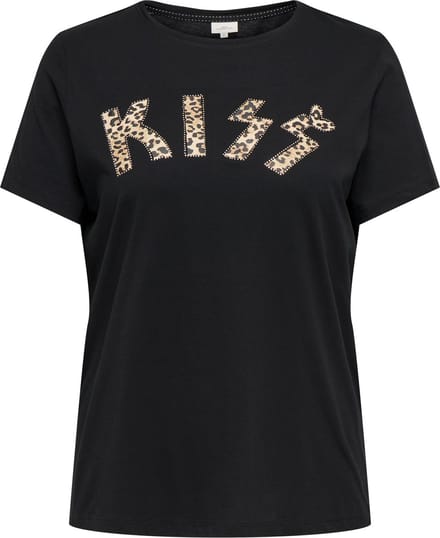 ONLY CARMAKOMA - CARCRUZ SS O-NECK REG TEE JRS - Dames - T-shirts
