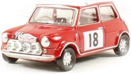 Mini Cooper Model - Klassieke Auto - Modelbouw Project - 1:76 Schaal - OO Gauge - Blauw