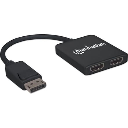 Manhattan 152716 DisplayPort-splitter – 2 poorten – 3810 x 2160 Pixel