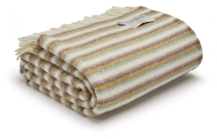 Wollen Plaid - Multicolor - Gestreept Patroon - Sunset - Tweedmill - 150x183cm