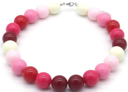 Ketting - kralen - multicolor - 18mm - 40-45cm - dames - sieraden - vrolijk - speels - cadeau