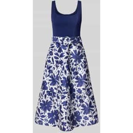 Cocktailjurk in 2-in-1-look met steekzakken