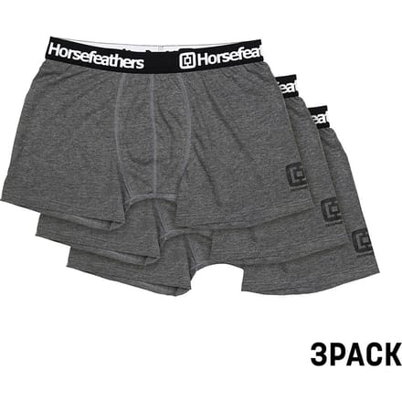 Horsefeathers Dynasty 3pack Boxershorts (heide Antraciet) - M
