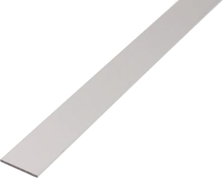 Aluminium Buis Plat Zilver Geanodiseerd 1000 x 25 x 2 mm Profiel