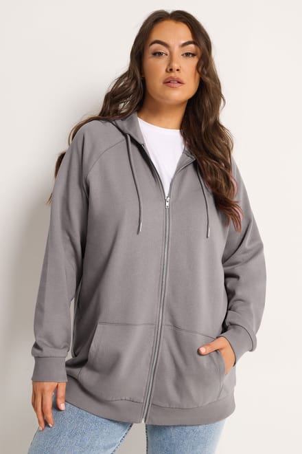 Yours Mauve Hoodie Met Ritssluiting Size 42