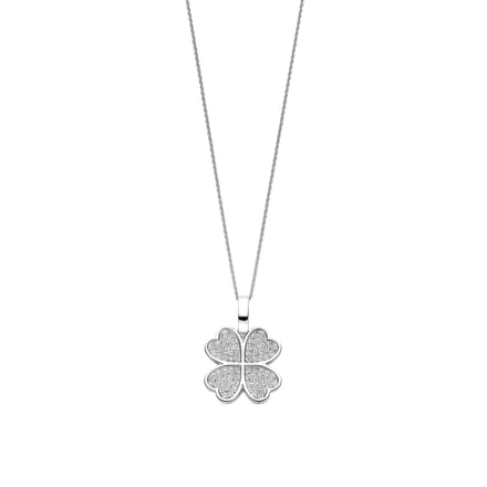 TI SENTO Dames Hanger - 925 zilver - Zirconia wit - 6856ZI