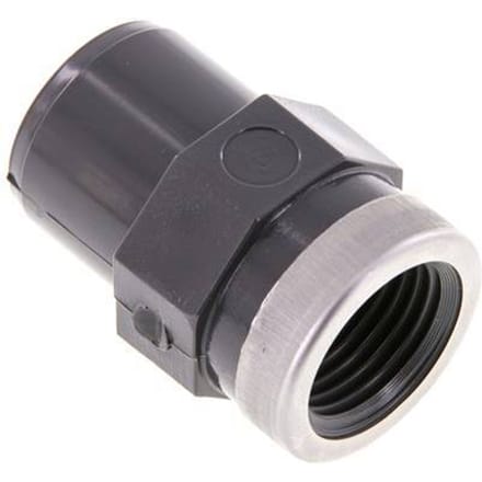 Pvc-Fitting Lijmmof Man 25mm x Binnendraad Rp 1/2'' [2 Stuks]