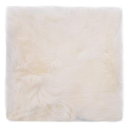 vidaXL - Stoelkussens - 2 - st - 40x40 - cm - echt - schapenvacht - wit