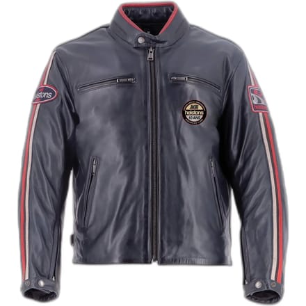 Motor leren jas Helstons Ace Rag