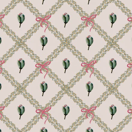 Behang Bowie Bow Tie beige