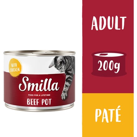 Smilla Rundvlees 6 x 200g Kattenvoer - Rund met Kip