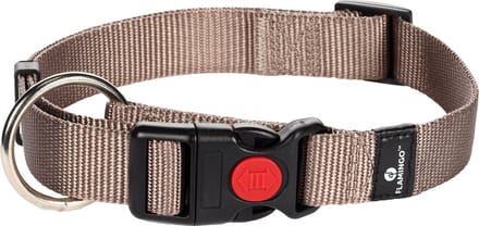Flamingo Hondenhalsband Asp - 45-65cm 25mm - Grijs