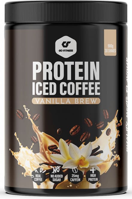 Go Fitness Protein Iced Coffee (900g) Vanilla Brew - Functionele voeding - Eiwitrijke voedingsmiddelen