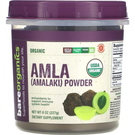 BareOrganics, Biologisch Amalaki Poeder, 8 oz (227 gr)
