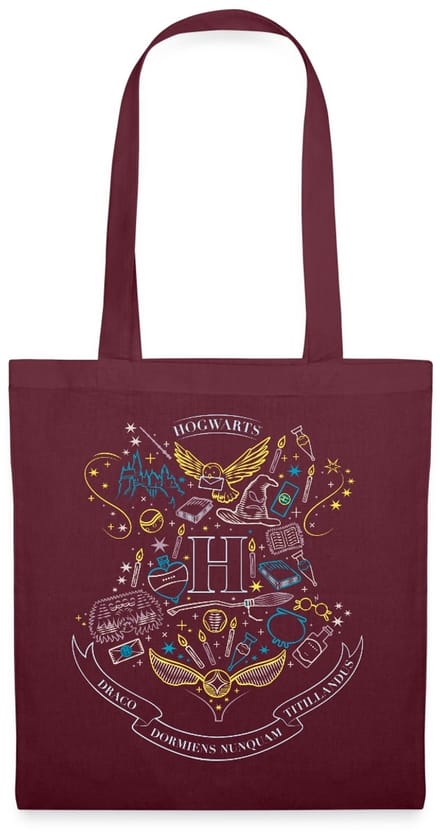 Harry Potter Hogwarts onderdelen Tas Van Stof Schoudertas